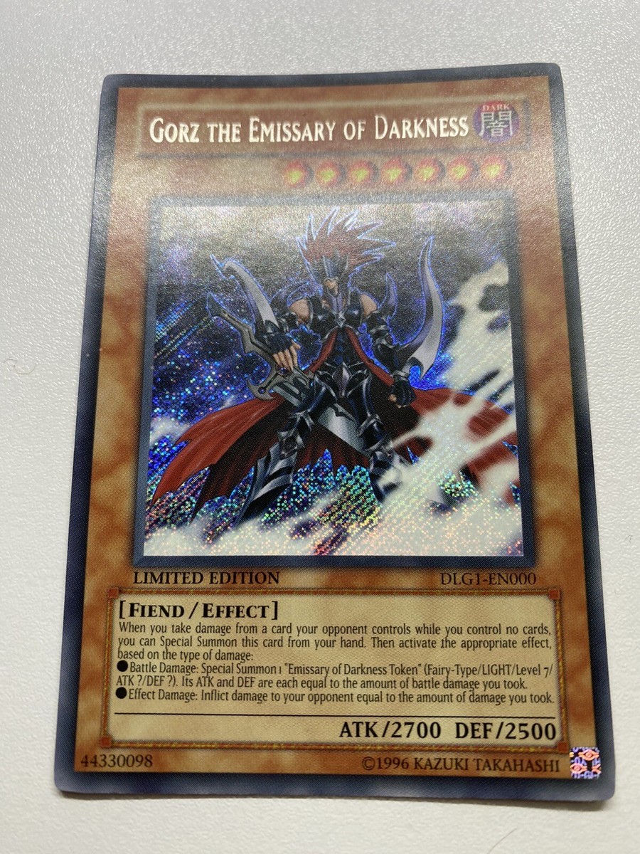 Yugioh Gorz The Emissary Of Darkness Secret Rare DLG1-EN000