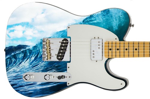 Guitar Skin Axe Wrap Re-Skin The Big Hawaiian 5.0 Chill Surf Wave 538 - Bild 5 von 12