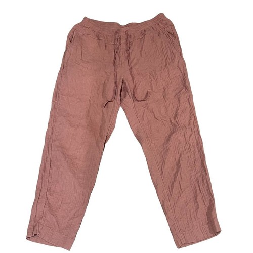 Pantalone donna misto lino filo universale terracotta taglia S casual - Foto 3 di 8
