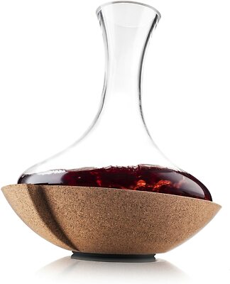 Vacu Vin wirbelnde Karaffe, Kork, Weindekanter, Bar Wein Zubehör klassisches Geschenk