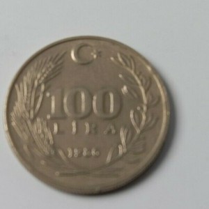 Turkische 100 Lira Munze Sammlermunze Turkiye 1986 Ebay