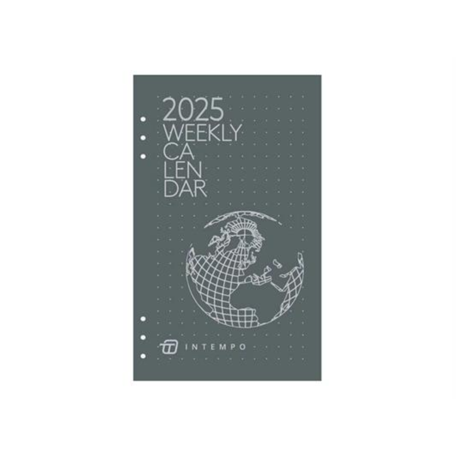 AGENDA RICAMBIO ORGANIZER GIORNALIERA 2025 - 15X21 BIANCO - INTEMPO