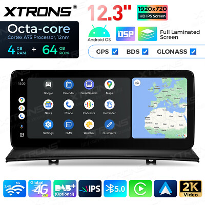 For BMW X3 E83 2004-09 Left-Hand 12.3'' 8-Core Android Car GPS Stereo IPS Screen