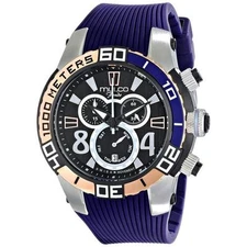 MULCO DIVER CHRONOGRAPH DAY & DATE SILICONE STRAP MEN'S WATCH MW1 74197 044 NEW
