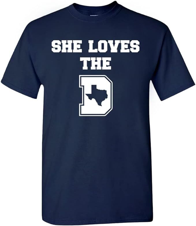 She Loves The D Men's T-Shirt for Football Fans