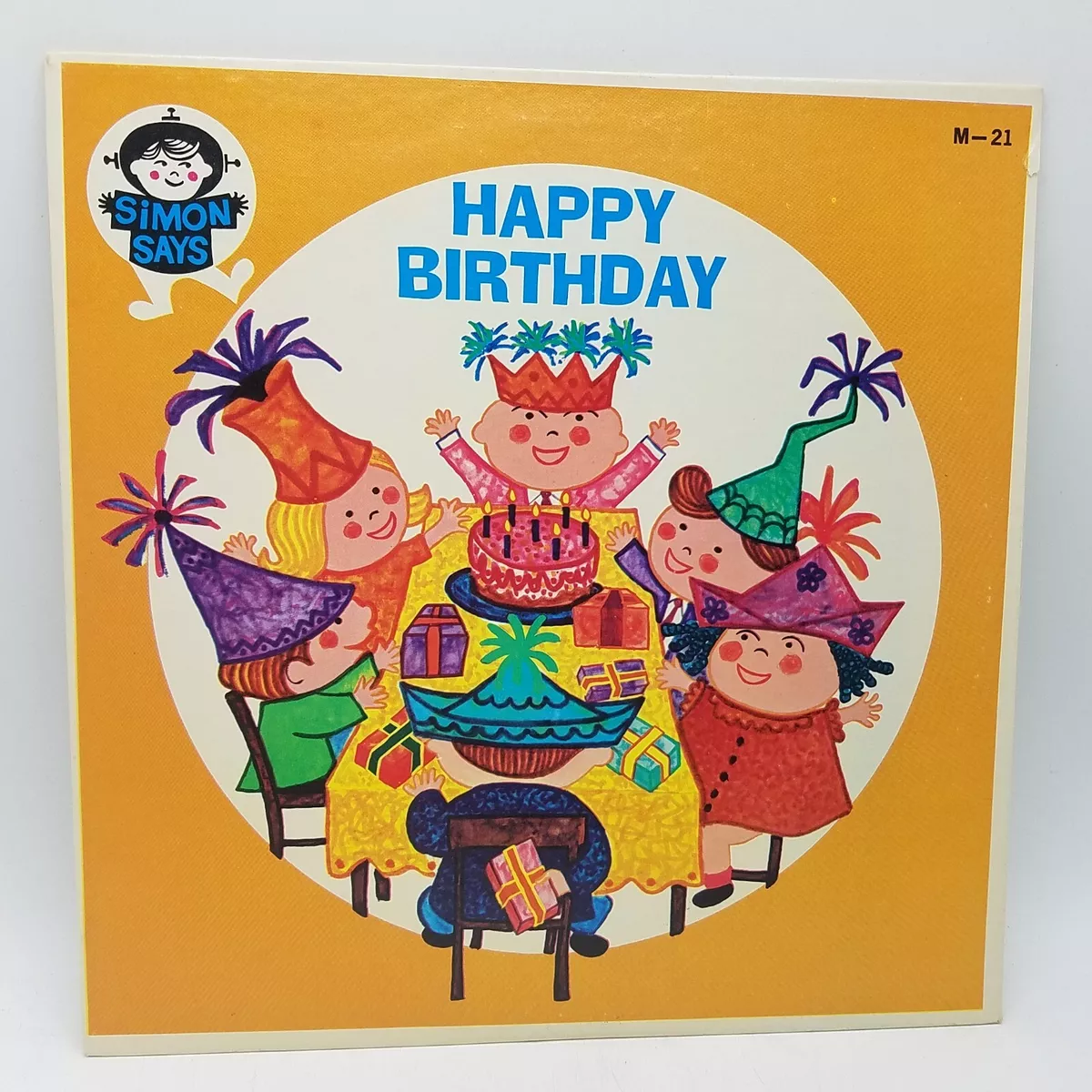 Simon Says Happy Birthday Children's Song LP Sing-A-Long Nursery Rhymes