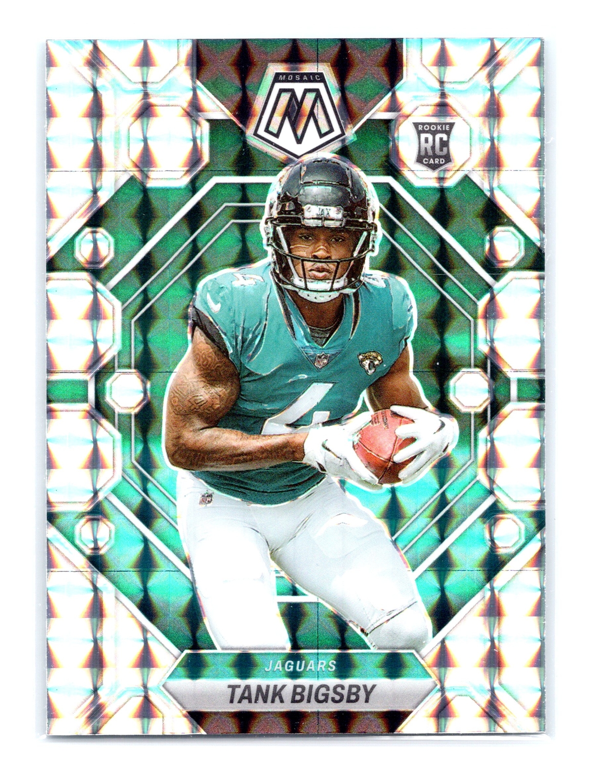 2023 Panini Mosaic Football #364 Tank Bigsby RC Mosaic Prizm Jacksonville