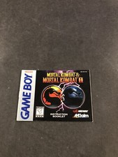 mortal kombat 1 and 2 gameboy Manual Only