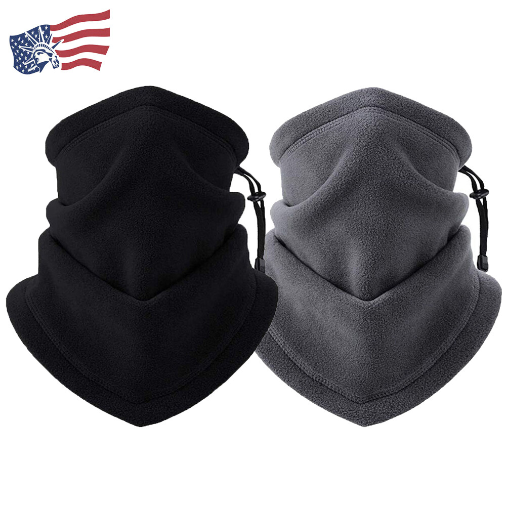 ★Malbon Golf★Fleece Knit Neck Warmer★ネックウォーマー★ Winter Neck Warmer Fleece Gaiter Beanie Hat Windproof Neck