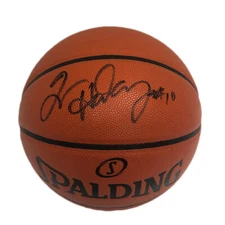 TIM HARDAWAY SR HAND SIGNED SPALDING BASKETBALL NBA PHOTO PROOF WARRIORS HEAT