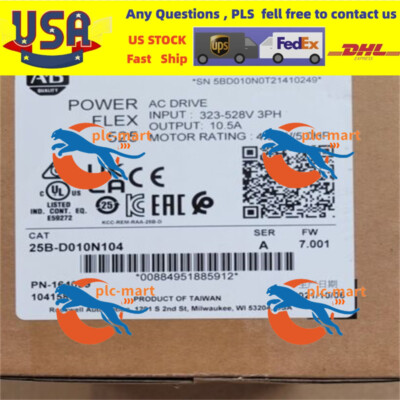 NEW Allen Bradley 25B-D010N104  525 4kw (5hp) Ac Drive