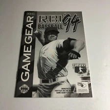 RBI Baseball 94 Instruction Booklet ONLY! ( SEGA Game Gear ) Manual
