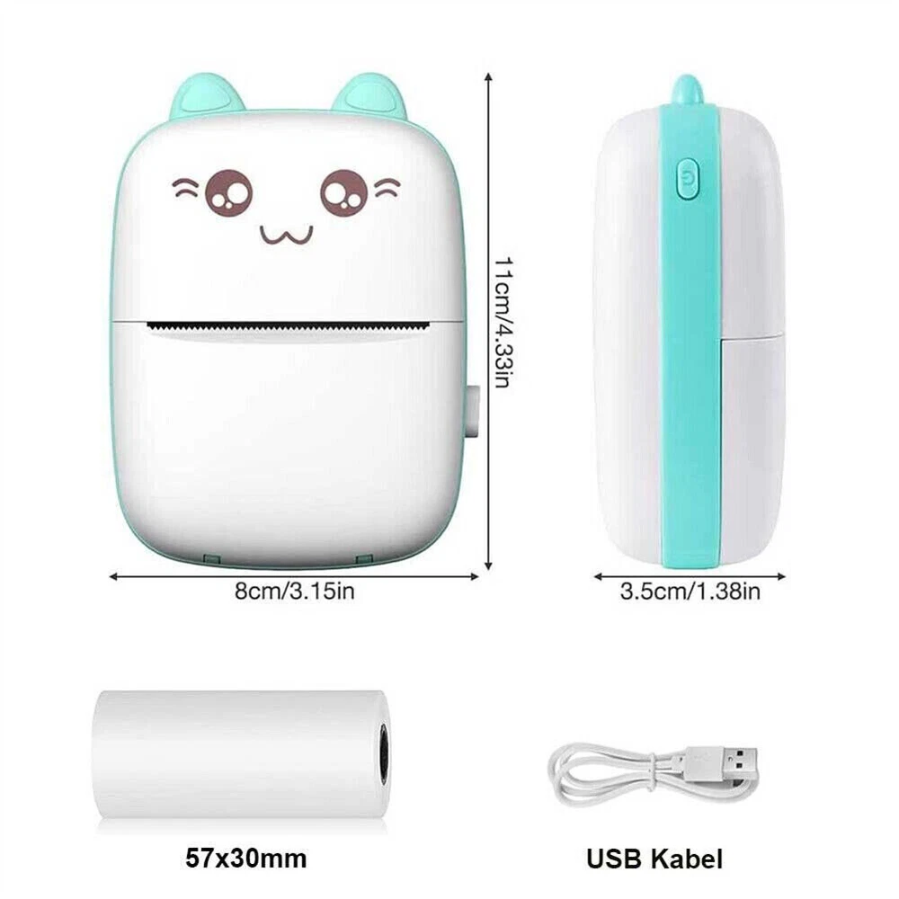 Pocket-Sized Wireless Bluetooth Thermal Mini Photo Printer for On-the-Go Printing