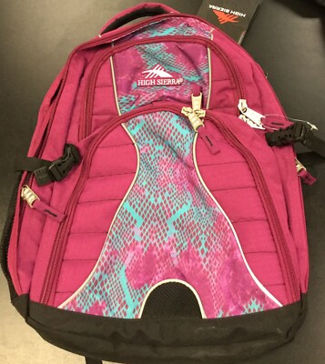 NWT High Sierra Sports Backpack Pink 6 Layers Pink Tech Sport‎  19\