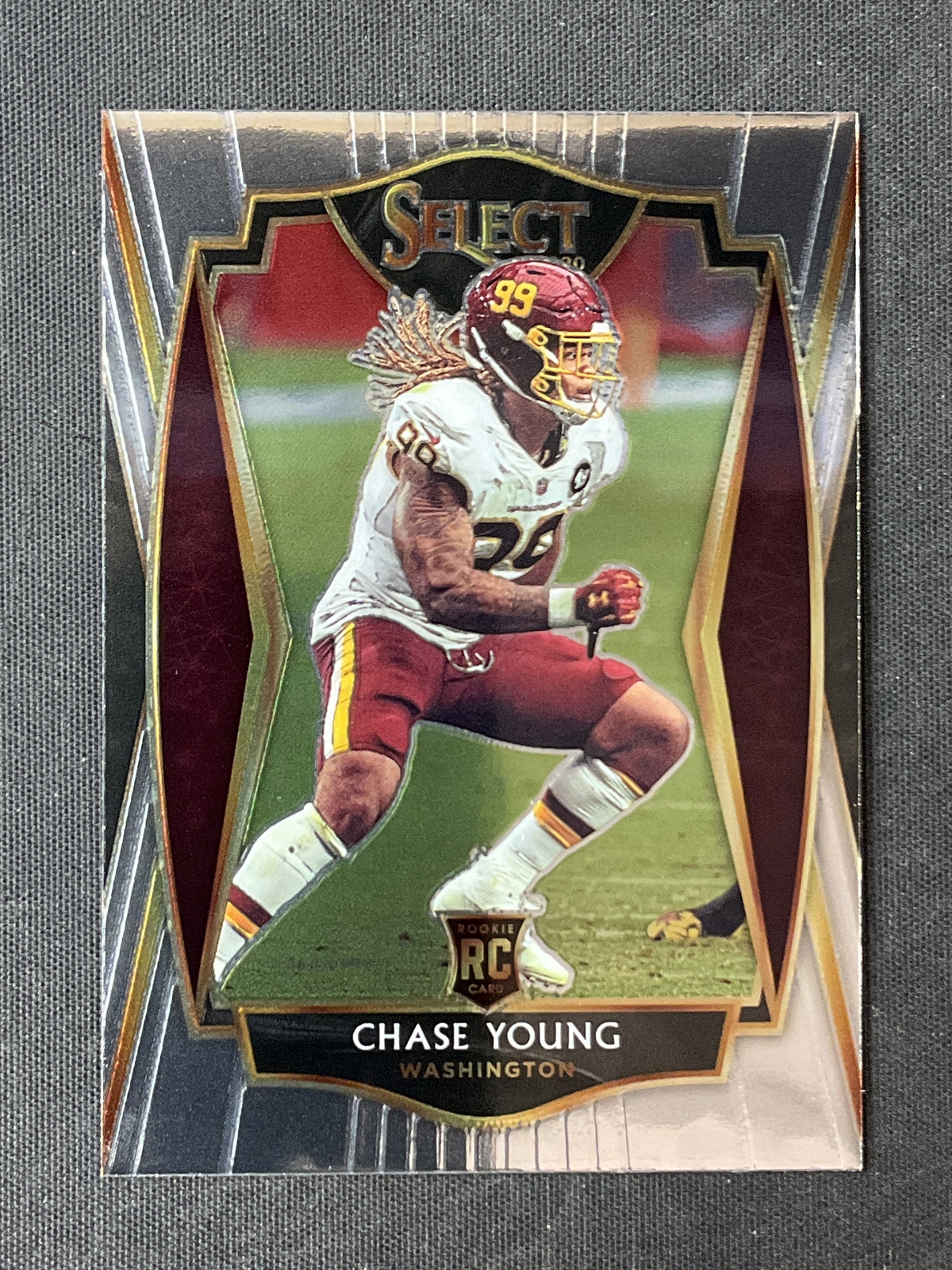 2020 Panini Select #164 Chase Young Washington Football Team RC