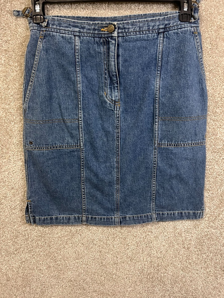 Vtg Jones New York Sport Women's Denim Skirt Size 4 Small