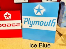 D0DGE PLYM0UTH Handmade Acrylic Signs (Not Ch...