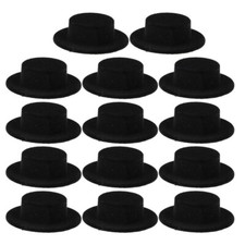 15PCS Mini Doll Hats Doll Decorative Snowman Hats Miniature Hats Mini Doll Hats