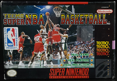 Tecmo Super NBA Basketball | Super Nintendo | SNES | Box Only | OG | Authentic