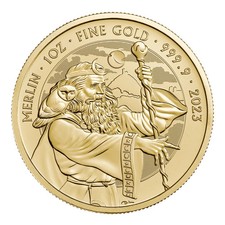 1 oz £100 Great Britain Gold Coin Myths and Legends - Merlin 2023 BU 4322.96 per troy oz