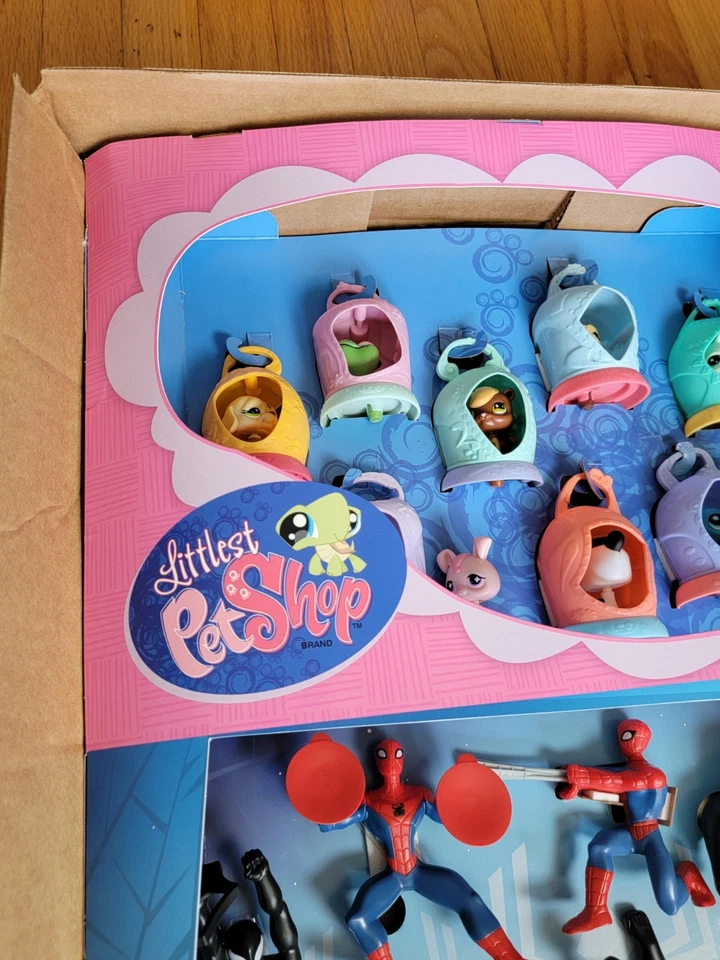 Mcdonalds Happy Meal Spectacular Spiderman Littlest Pet Shop Promo Store Display - Image 4 of 4