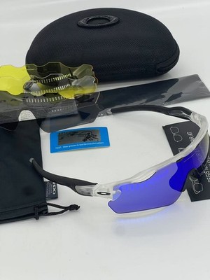 Oakley Radar EV Patn OO9208 Sunglasses Blue Feet Transparent Polarized