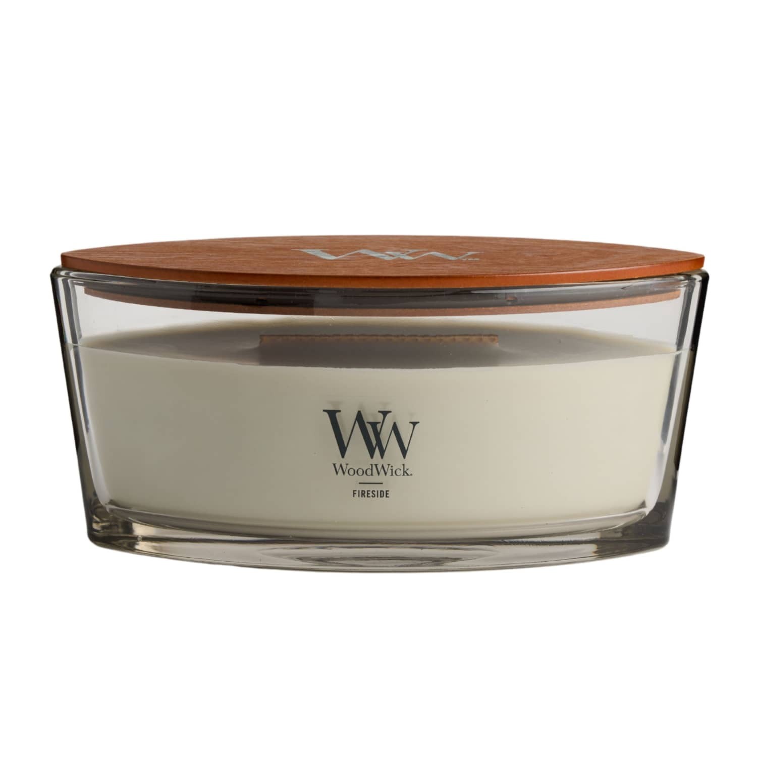 WoodWick Ellipse Scented Candle, Fireside, 16 oz