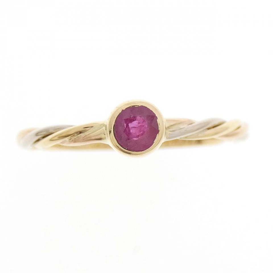 正品卡地亚三金扭转戒指 #260-007-667-9155 — 第 2/4 张图片