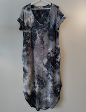 ANTHROPOLOGIE Dress Women's Size M Entro Brand Blue Tie Dye Maxi Size M/L