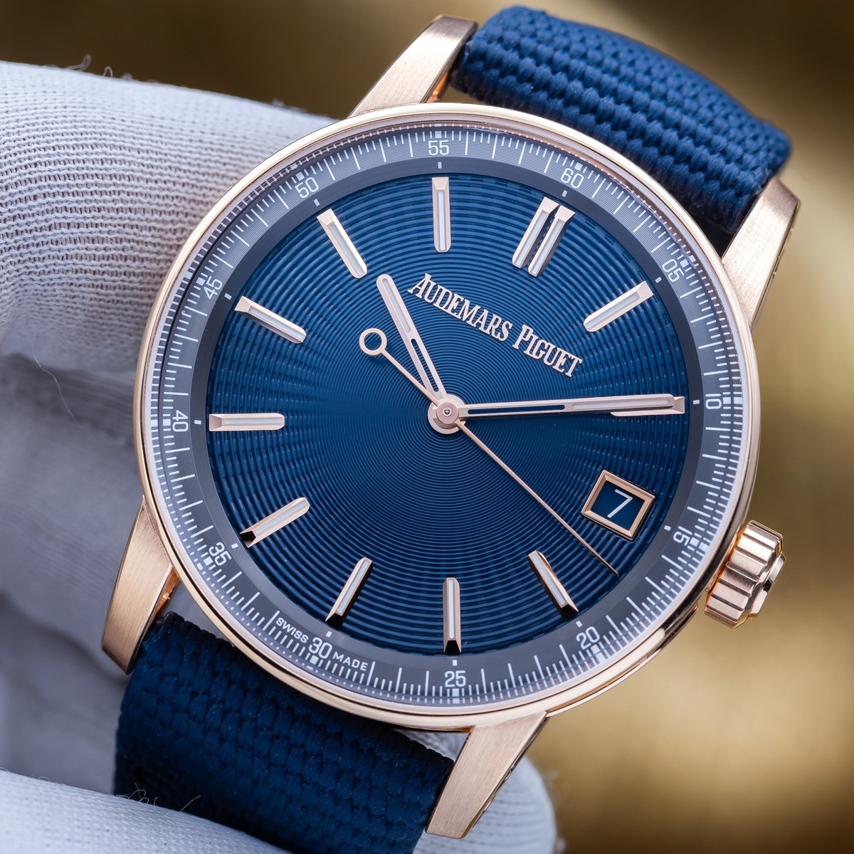 2024 Audemars Piguet Code 11.59 Rose Gold Blue Dial 41mm - AP 15210OR Full Set View 3