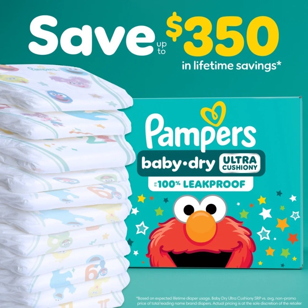 Size 6 Baby Diapers Ultra Absorbent All-Day Protection 108 Count