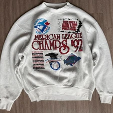 Vintage 1992 Toronto Blue Jays MLB World Series Champs sweatshirt VK04346