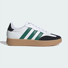 adidas Barreda Men's White Green Black Leather Sneakers Gum Rubber Sole