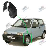 Radlauf StoßStange Locaro Vorne Links FüR Fiat Cinquecento 1992 - 1998