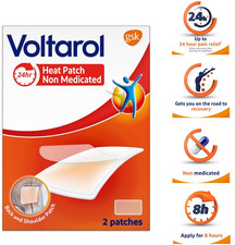 2x Voltrol Heat Patches Back & Shoulder Pain Relief - Non Medicated