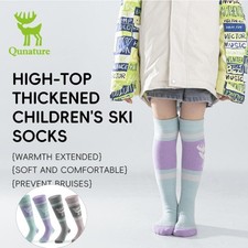 Qunature Kids Wool Blended Ski Socks Thermal Winter Warm Thick Breathable Socks