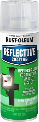 Rust-Oleum 214944 Specialty Reflective Spray, 10 Ounce (Pack of 1), Clear 