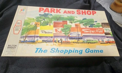 VINTAGE Park and Shop Milton Bradley board game  1970 COMPLETE