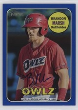 2018 Heritage Minor League Edition Real One Blue /99 Brandon Marsh Auto 4d3