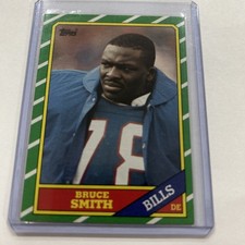 1986 Topps - Bruce Smith #389 Rookie Card RC. rookie card picture