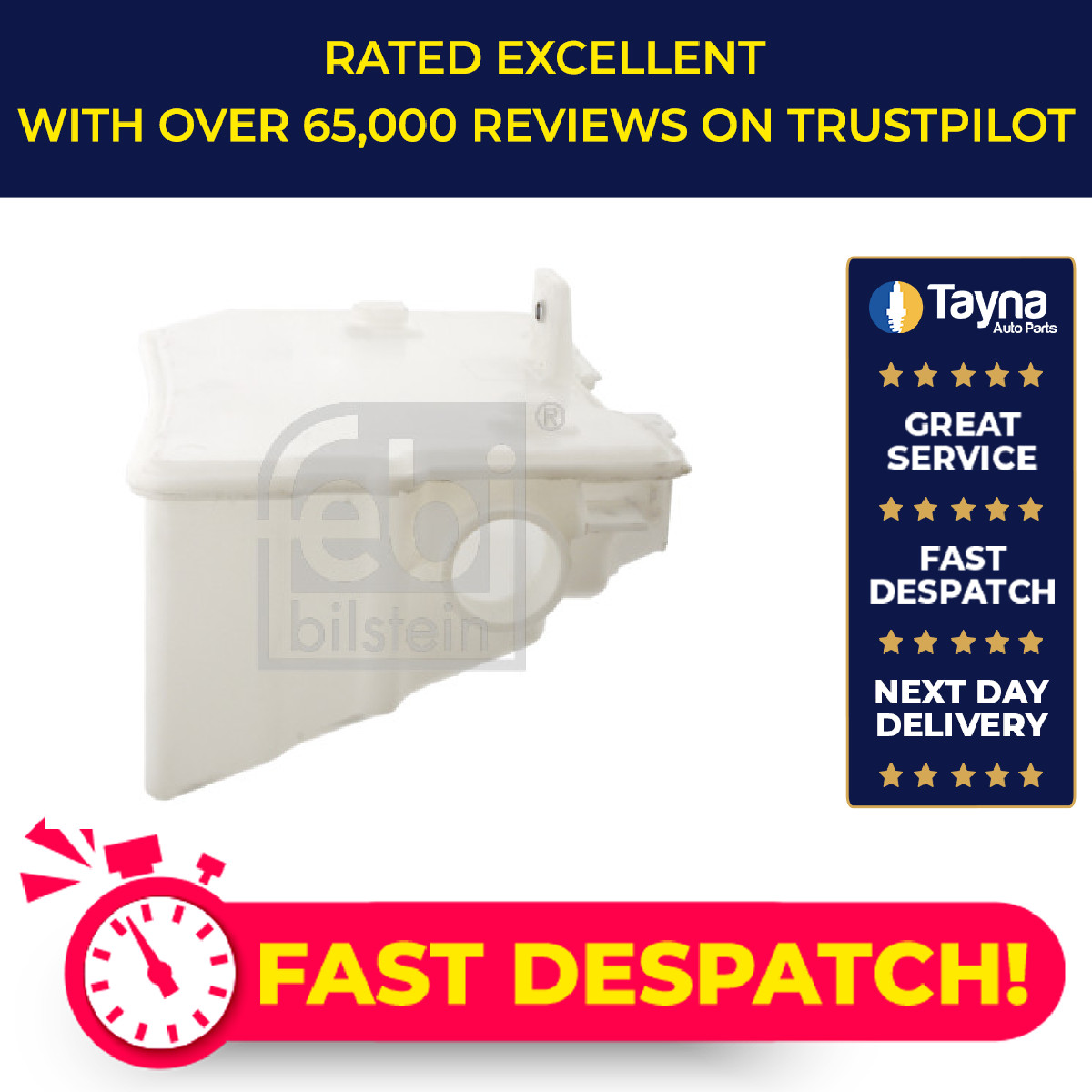 Washer Bottle / Tank fits VW PASSAT 3C2, 3C5 3.6 07 to 10 BWS Water 3C0955453K