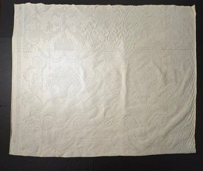 Fortuny LAMBALLE in moonlight & white- 1 Yard (54x45 inches) #5264