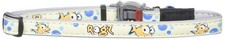 Glow In Dark Reflective Cat Collar Breakaway Clip Removable Bell Gold Fish