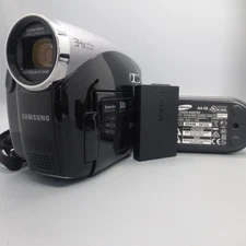 Samsung VP-DX100 Handheld DVD-RW Camcorder Black Tested Full Working Set