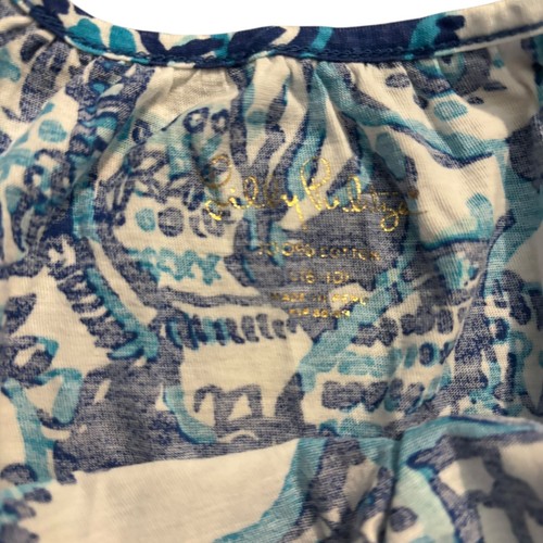 Lilly Pulitzer Romper Girls Large 8-10 Keep Trunkin Medium Cold Shoulder Long - Picture 2 of 4