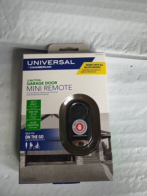 Chamberlain MC100-P2 Universal 2-Button Mini Keychain Garage Door Remote NEW