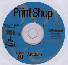 Broderbund The Print Shop Version 10 Art CD Disc 5 Only