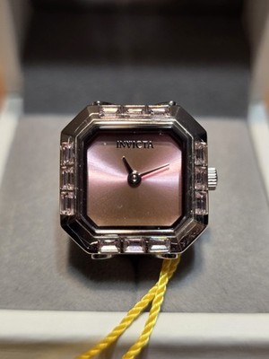 Invicta Mini Angel Lady Ring Watch 49581 Pink Face  display picture 3