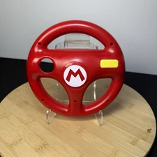OFFICIAL NINTENDO Wii U HORI MARIO KART 8 STEERING WHEEL MARIO RED TESTED