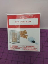 Maze Gift Card Holder Puzzle, Brain Teaser, Roll Marble Until You Unlock Box